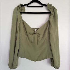 Aritzia Wilfred Novella Sweetheart Blouse